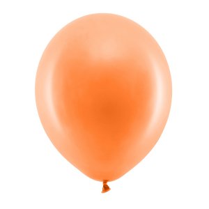 Enfärgade ballonger - Standard 30 cm - Orange - 10-pack