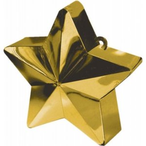 Ballongvikt - Stjärna - Guldmetallic