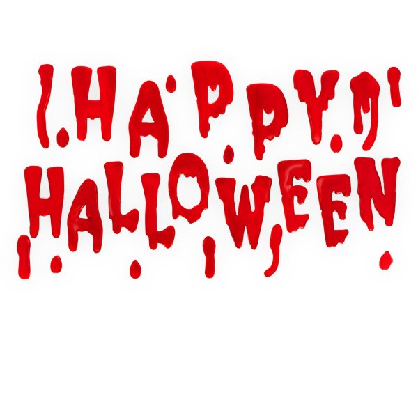 Blodröda Geleboktäver till Fönsterdekoration Happy Halloween Blodröda Geleboktäver till Fönsterdekoration Happy Halloween