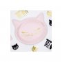 Papperstallrikar Rosa Katt