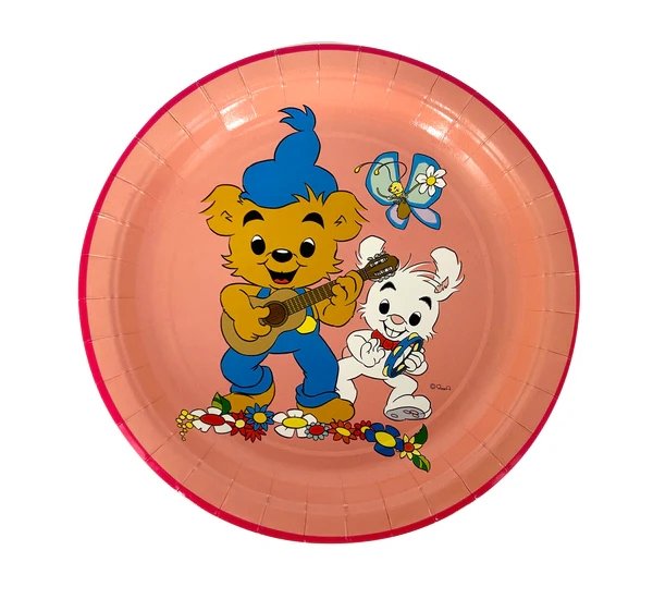 Papptallrik 23cm, Bamse Kalas