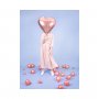 Folieballong Hj�rta Ros�guld
