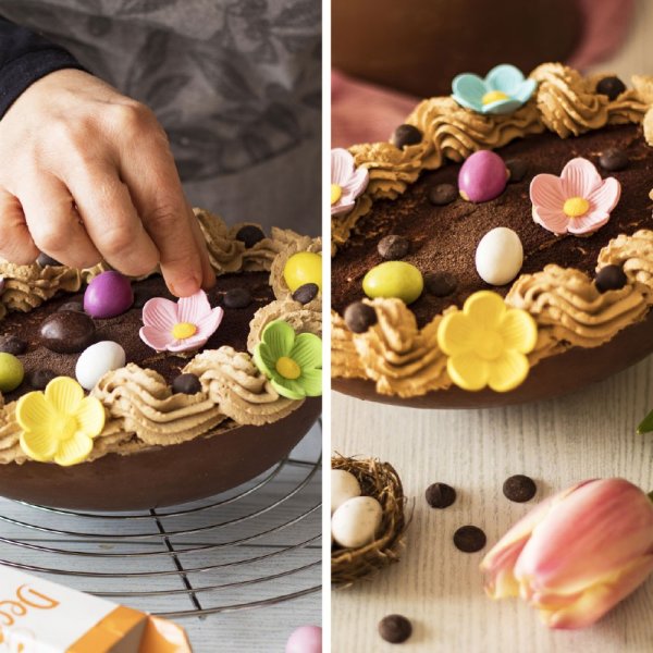 Sockerdekorationer - Blommor - 3,cm - Blandade frger - 6 st