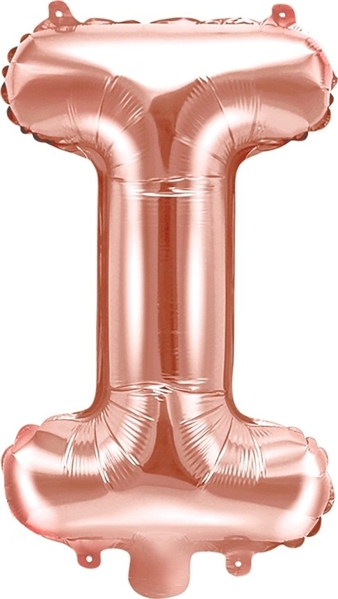Bokstavsballonger – Roséguld – 35 cm – Bokstav: I – Bokstavsballonger, Ballonger