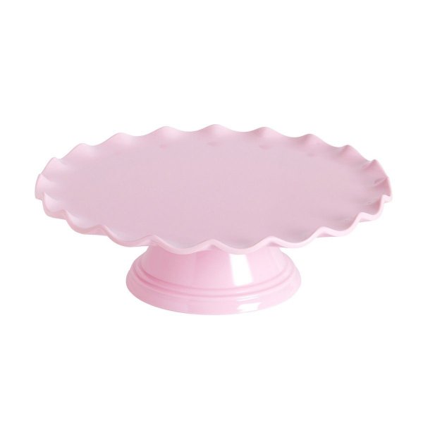 T�rtfat med v�gig kant, rosa