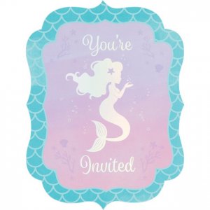 Inbjudningskort - Mermaid Shine