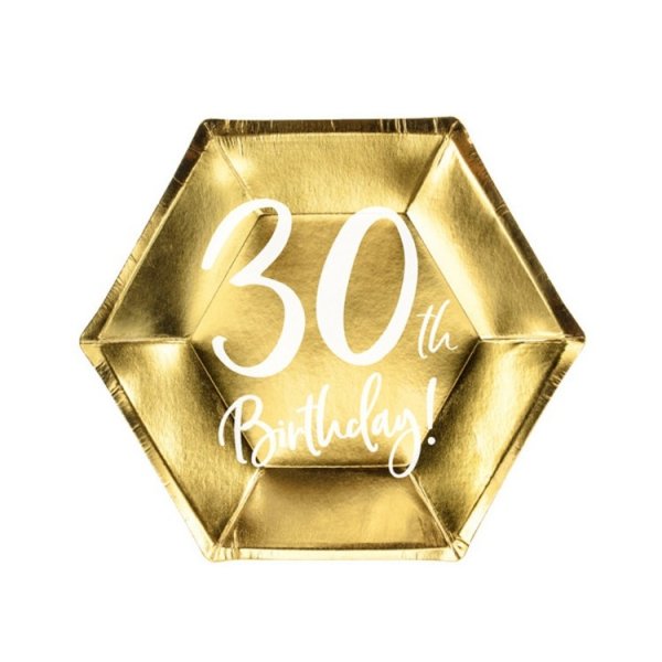 Pappersassietter 30 �r Guld