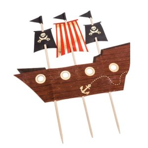 T�rtdekoration - Pirat - 17,5 x 21 cm