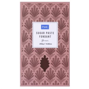 Sugarpaste/Sockerpasta Premium - Brun - PME - 250 g Sugarpaste/Sockerpasta Premium - Brun - PME - 250 g