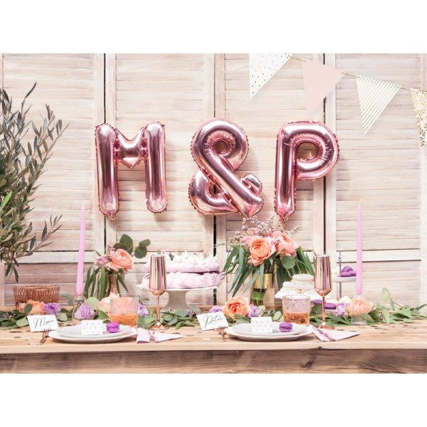 Presentaskar - Sm hjrtan - Rosguld - 10-pack