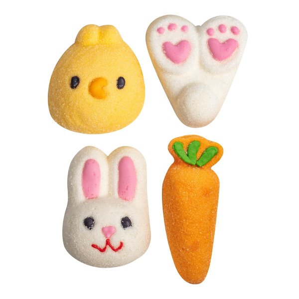 Marshmellowsdekorationer - P�sk - kyckling, kanin, morot - PME