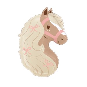 Folieballong - Boho Pony Head