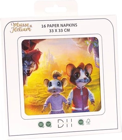 Servetter - Musse & Helium - Äventyr - 16-pack Servetter - Musse & Helium - Äventyr - 16-pack