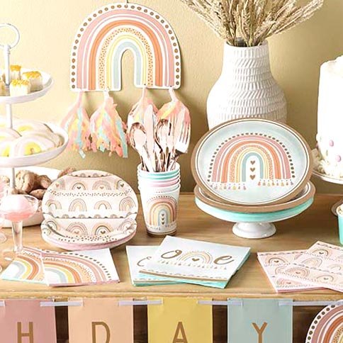 Muffinsformar - Boho Rainbow - 75-pack