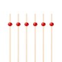 Snackspinnar/Drinkpinnar - R�d - 12 cm - 25 st