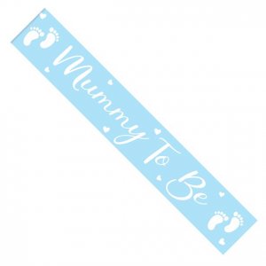 Sash - Mummy to be - Ljusbl�/Vit