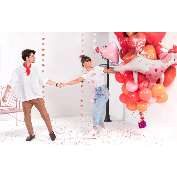 Konfetti - Hjrtan - Rd - 15 g