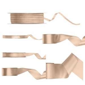 Satinband - Peach - 25 meter