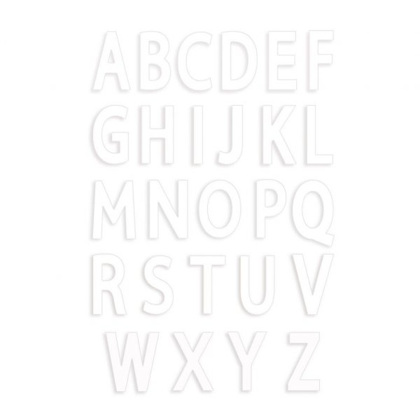 Mall till bokstavstårta - A-Z - 19cm Mall till bokstavstårta - A-Z - 19cm