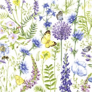 Servetter - Sommaräng -  33x33 cm - 20 st