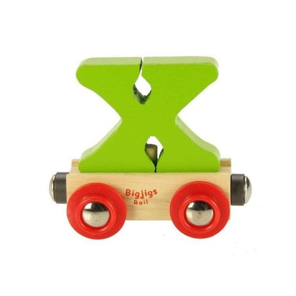 T�gbokstav i tr� - Diverse f�rger - Bokstav: X