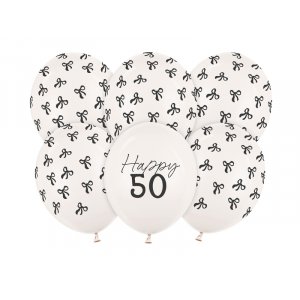 Ballonger - Pastellvit - 50 st