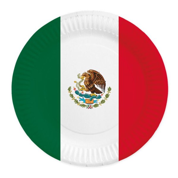 Papptallrikar - Mexico - 23 cm - 8-pack Papptallrikar - Mexico - 23 cm - 8-pack