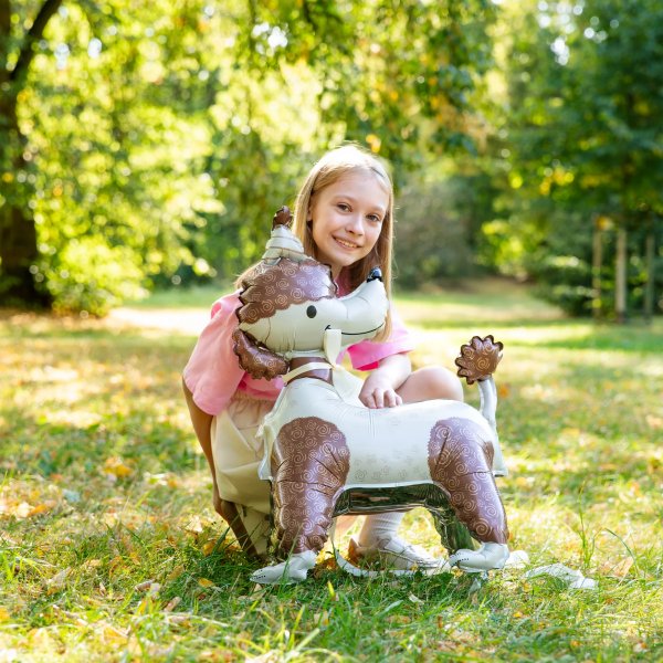 Folieballong - Hund \\\"Pudel\\\" - 58 x 84 cm Folieballong - Hund \\\"Pudel\\\" - 58 x 84 cm