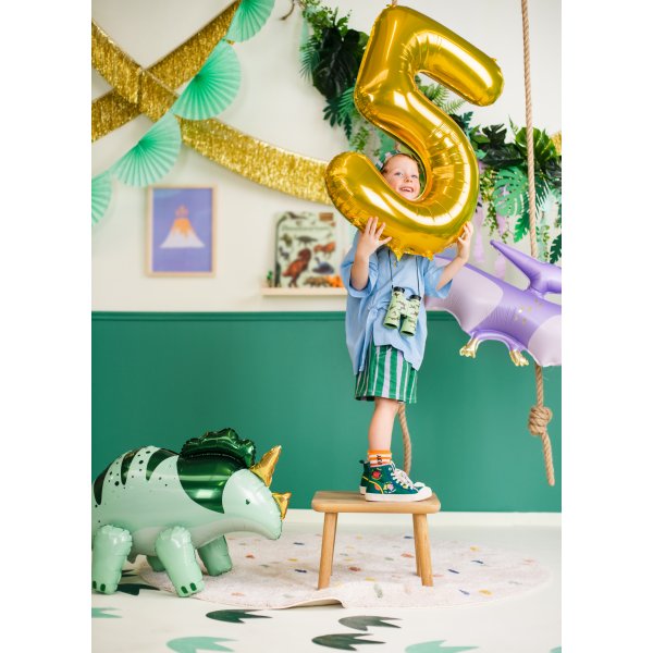 Sifferballong - Guld - 86 cm