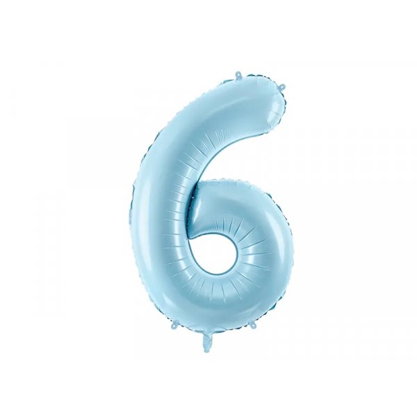 Sifferballong 0-9, pastellbl� 86cm