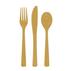 Bestick - Guld - 18-pack
