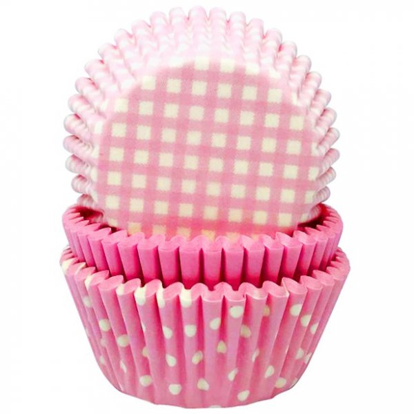 Muffinsformar - Ljusrosa mix - 75-pack