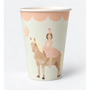 Pappmuggar - Girl on Horse - Lavenders Blue - 8-pack