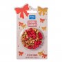 Strössel - Jul - Rosetter Guld/Rött - 25 g - PME Strössel - Jul - Rosetter Guld/Rött - 25 g - PME