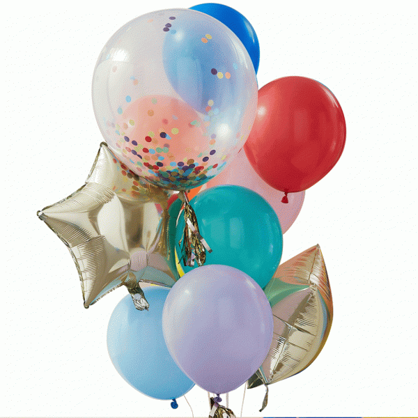 Ballongbukett - Mix it Up - Rainbow