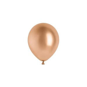 Ballong - Glossy - Ros�guld - 12 cm - 50-pack
