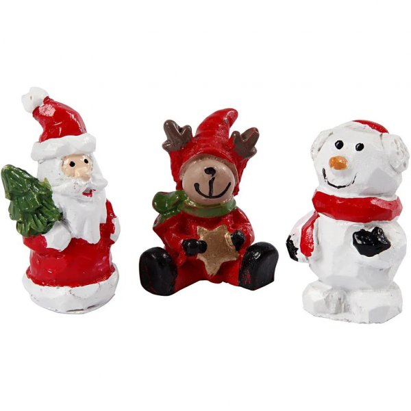 Minifigurer - 3-pack - Tomte/Sngubbe/Ren