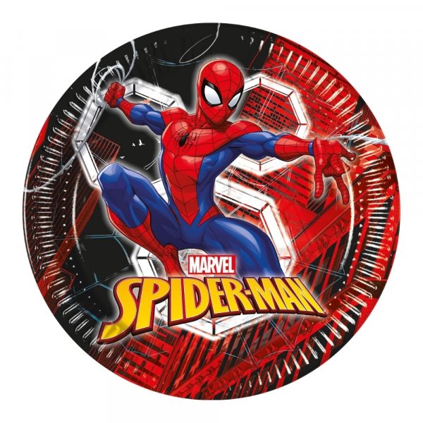 Papptallrikar - Spider Man - 8-pack - 23 cm