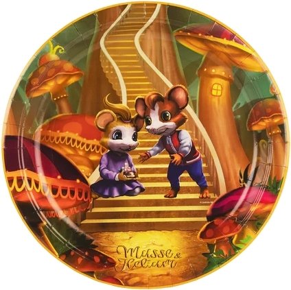 Papperstallrik - Musse & Helium - ventyr - 8-pack