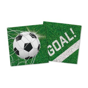 Servetter - Fotboll - Goal - 33x33 cm - 20 st