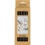 Textilpennor - 6-pack - Svart Textilpennor - 6-pack - Svart