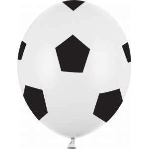 Ballonger - Pastellvit - Football - 6-pack