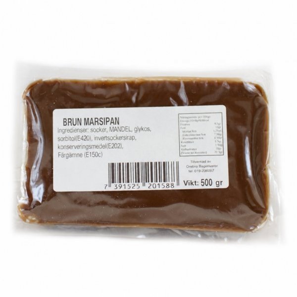 Marsipan Brun - 500g - Örebro Bagerivaror Marsipan Brun - 500g - Örebro Bagerivaror