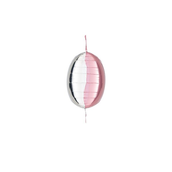 Pillow Balloons - Silver & Pastellrosa 47 cm