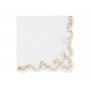 Servetter - Vit/Guld - 12-pack