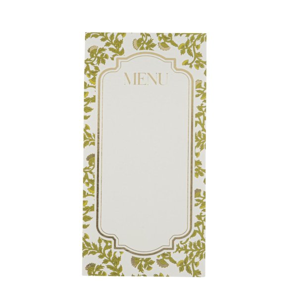 Menykort - Blommor - 10-pack