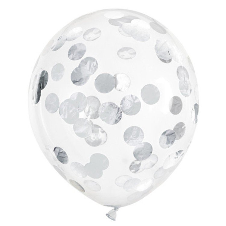 Konfettiballonger Silver – Fyndhörnan
