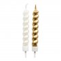 T�rtljus - Guld - B�jda - 8-pack