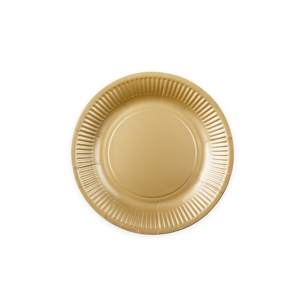 Papptallrikar - Champagne - 18 cm - 8-pack Papptallrikar - Champagne - 18 cm - 8-pack