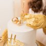 Cake Topper - Liten - Krona - Guld m silverkristaller - 3 cm Cake Topper - Liten - Krona - Guld m silverkristaller - 3 cm